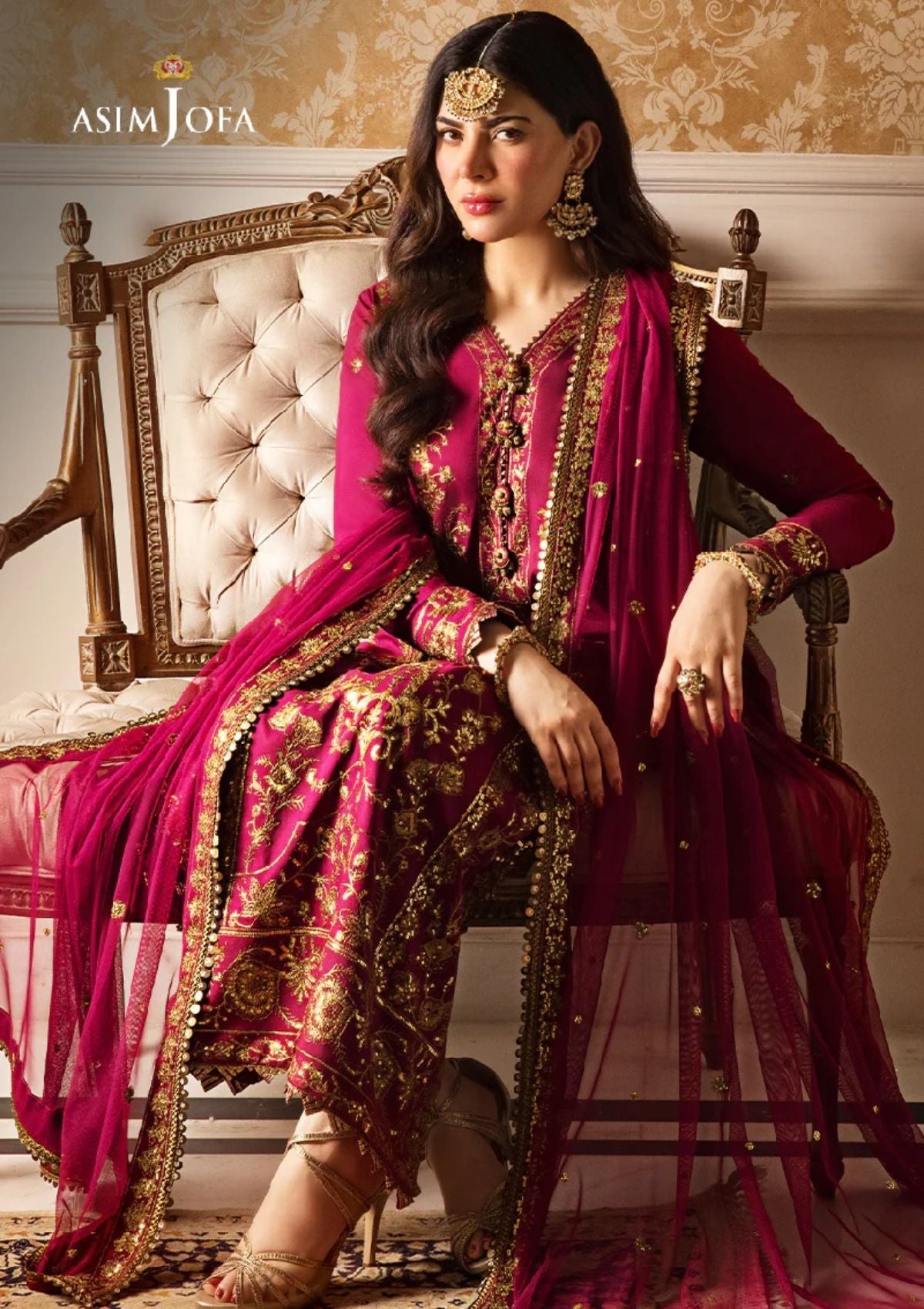 Formal Collection - Asim Jofa - Zari Sitara - AJZS#24 - Official Asim Jofa - Agha Fabrics UK