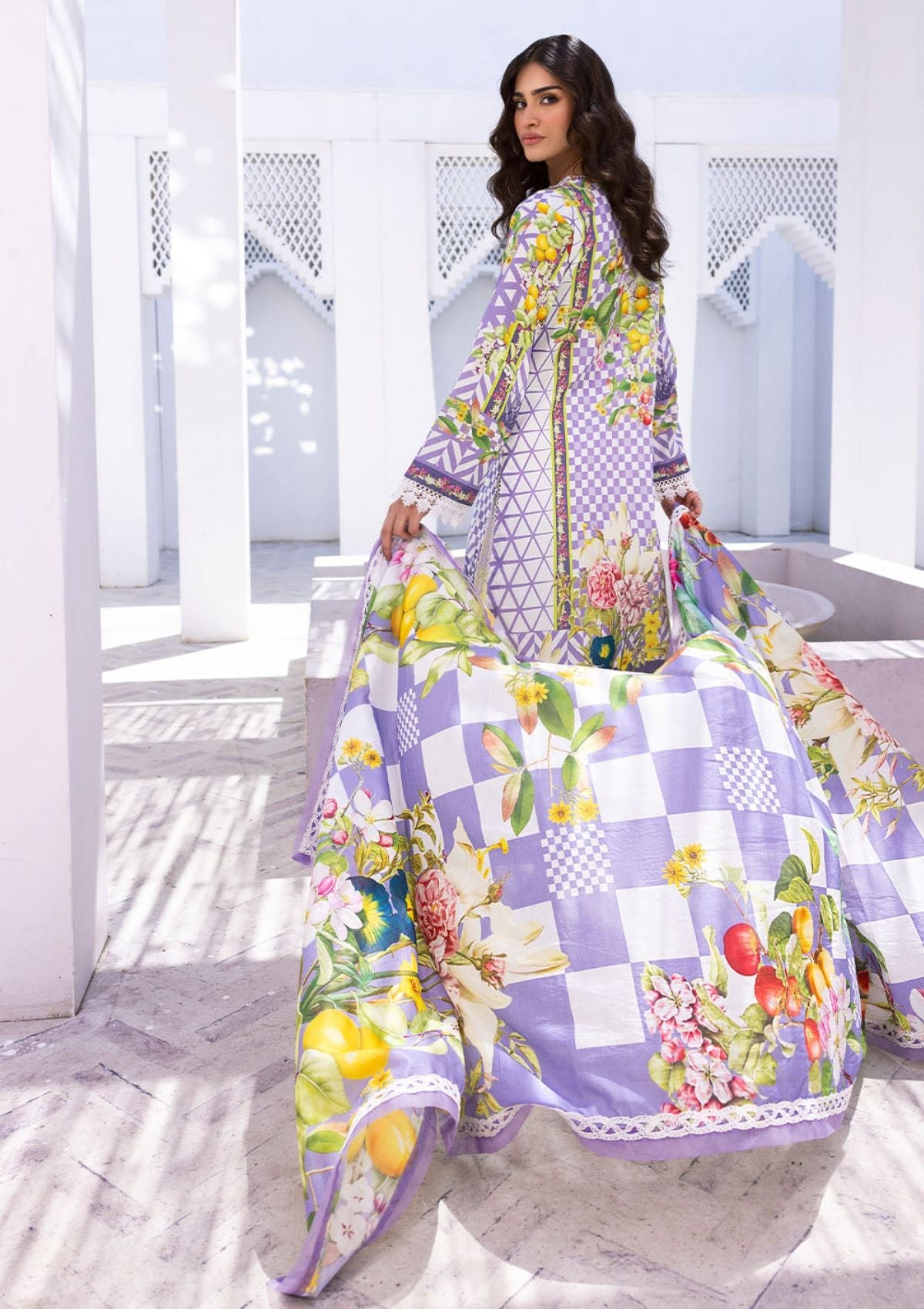 Lawn Collection - Roheenaz- 1b - Leya - Hibiscus Bloom
