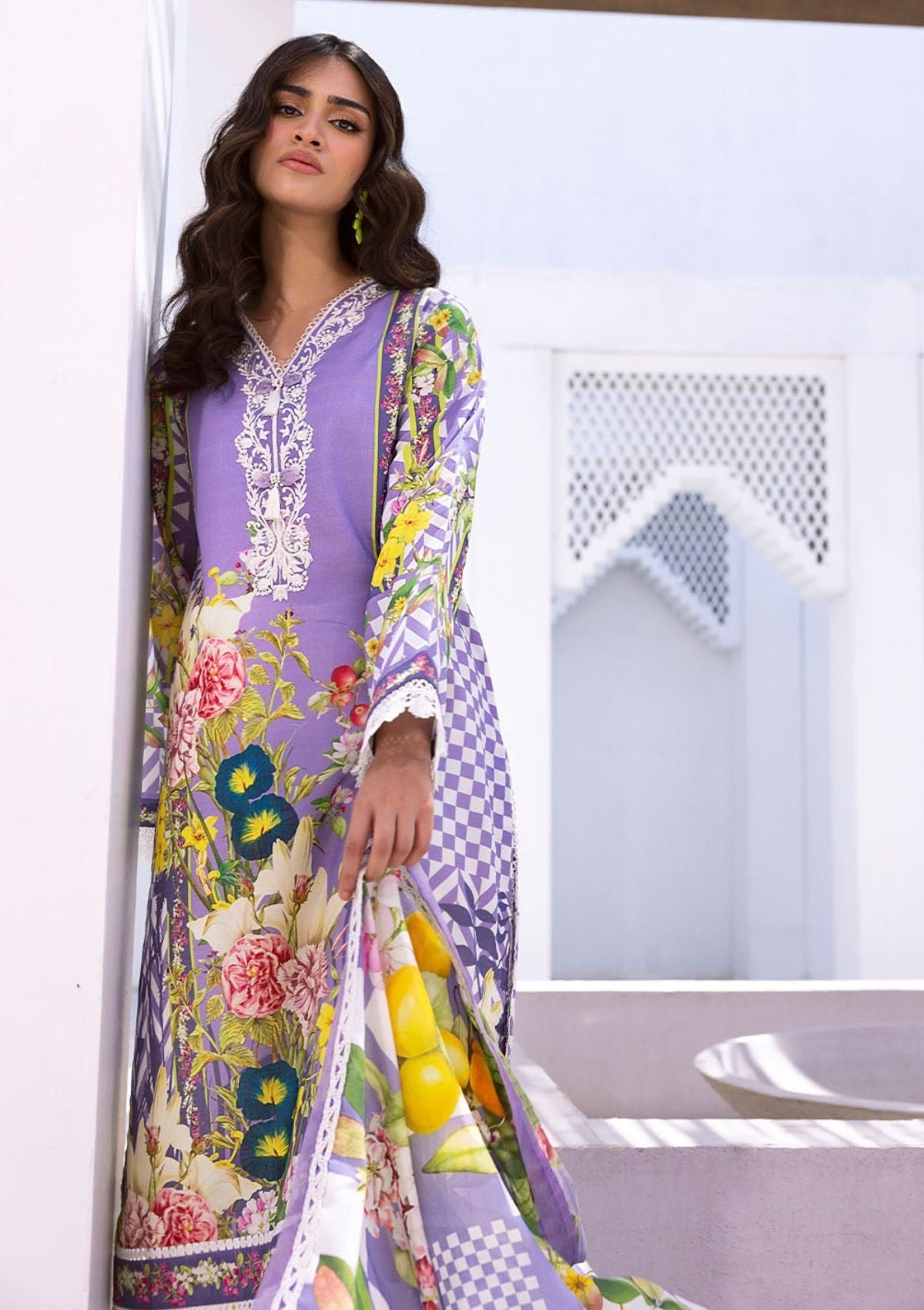 Lawn Collection - Roheenaz- 1b - Leya - Hibiscus Bloom