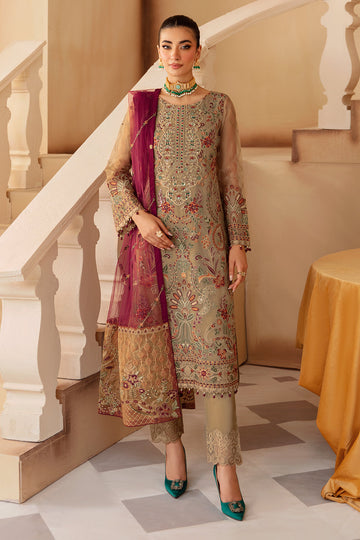 Ramsha | Minhal Organza Collection | M-1208