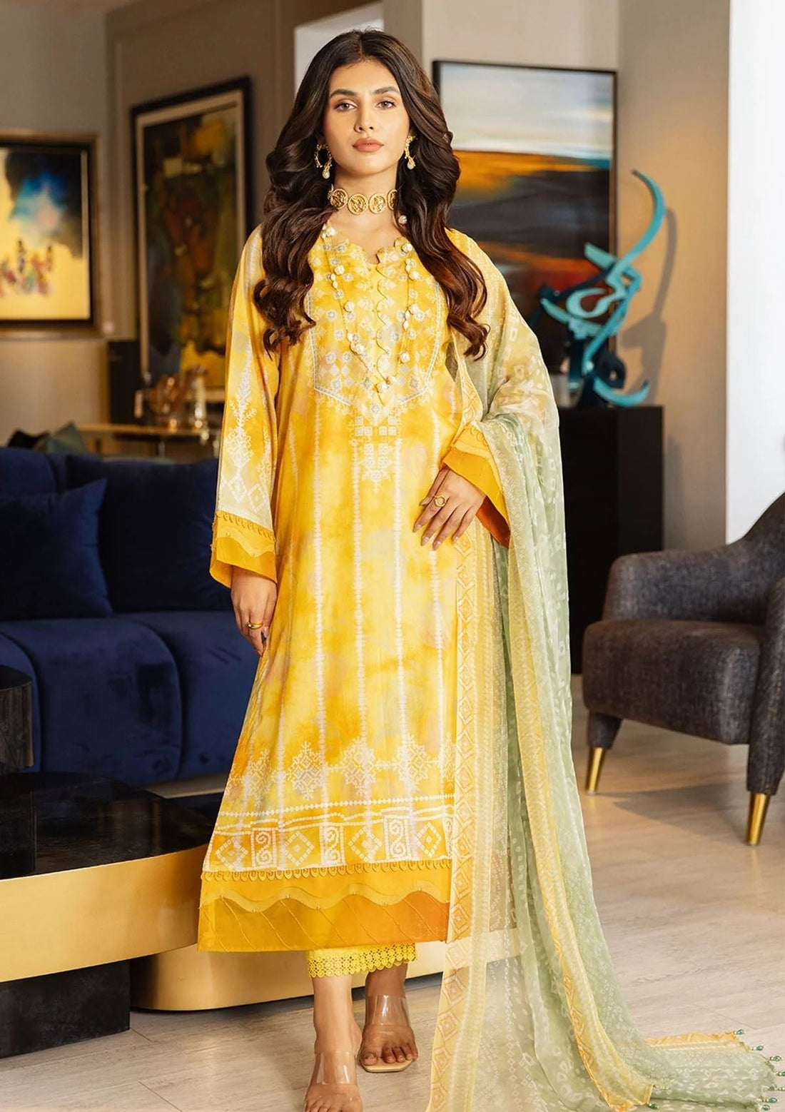 Lawn Collection - Nureh - Signature Prints - SP#47 - Official Nureh - Agha Fabrics UK