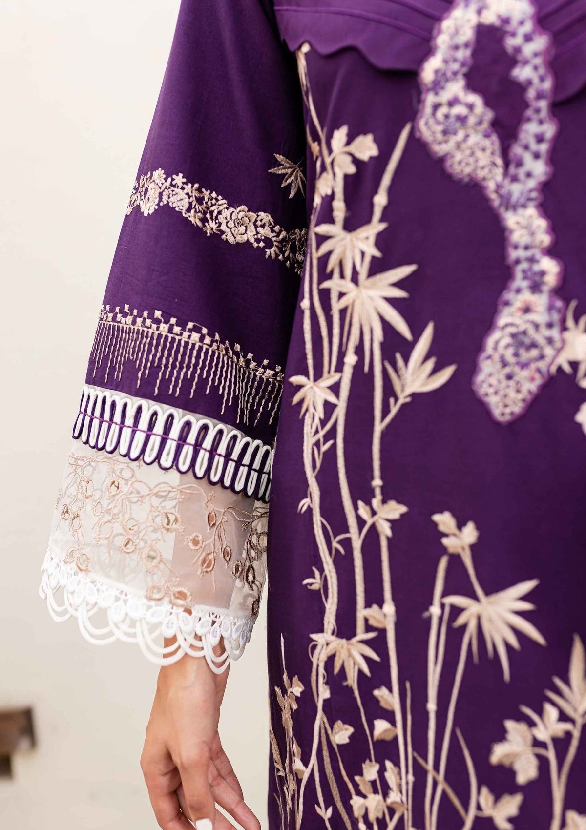 Lawn Collection - Sable Vogue - Shiree - SSC24#03 - Plum Orchid