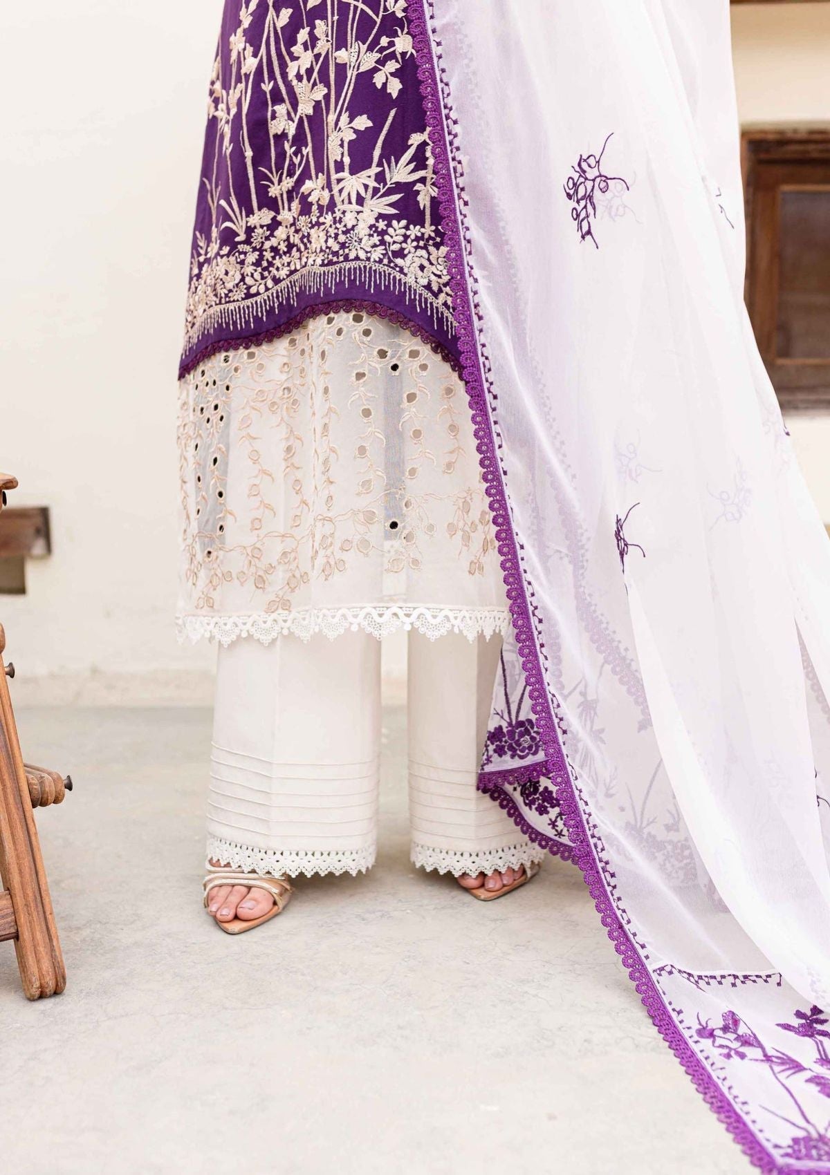 Lawn Collection - Sable Vogue - Shiree - SSC24#03 - Plum Orchid
