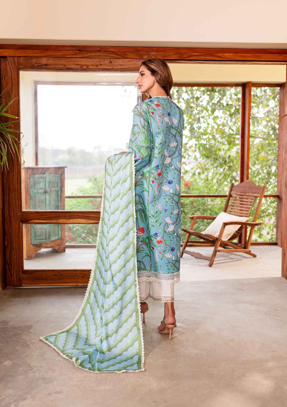 Lawn Collection - Sable Vogue - Shiree - SSC24#05 - Flower Of Paradise