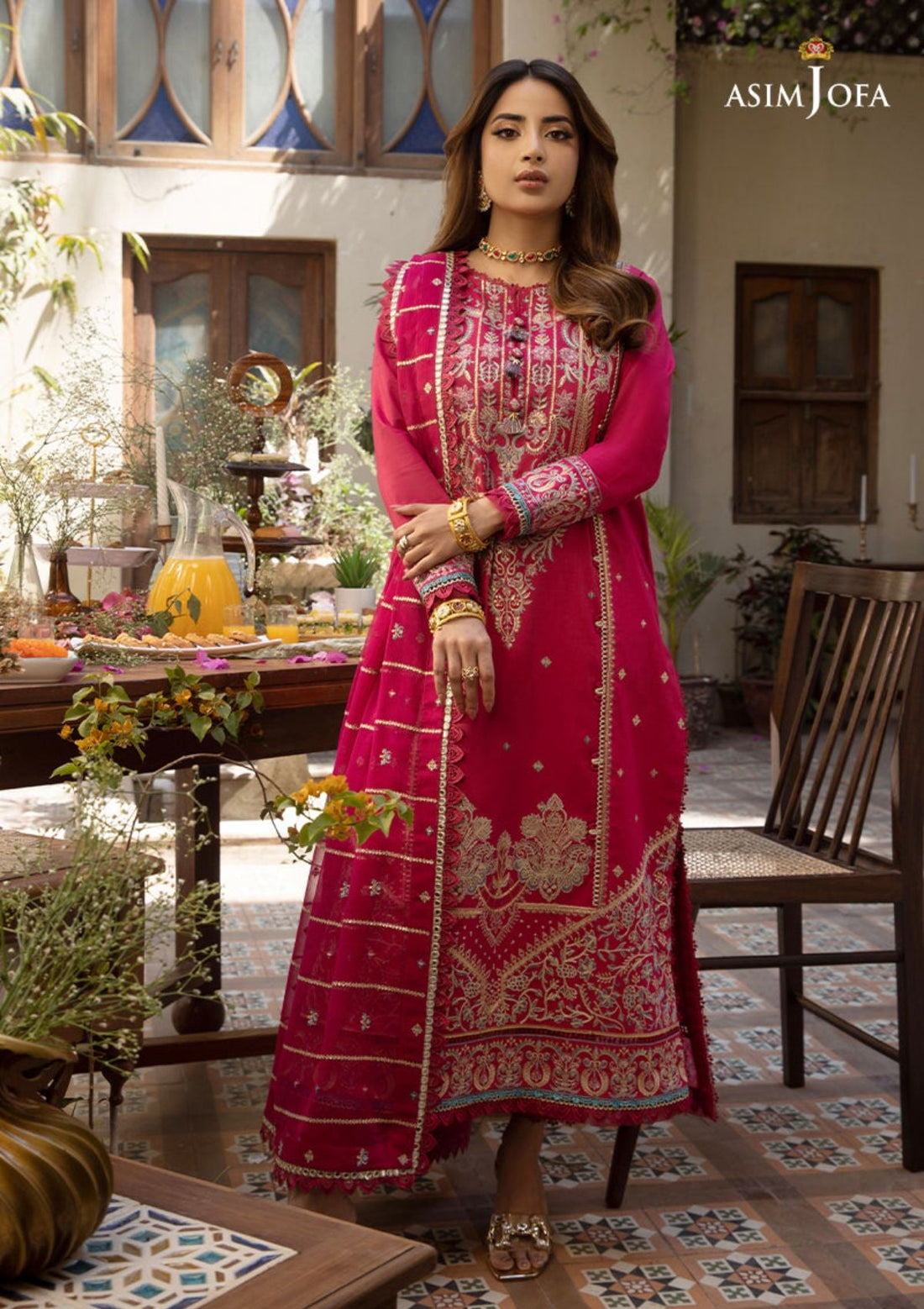 Lawn Collection - Asim Jofa - Zarq Barq - AJZB#4 - Official Asim Jofa - Agha Fabrics UK