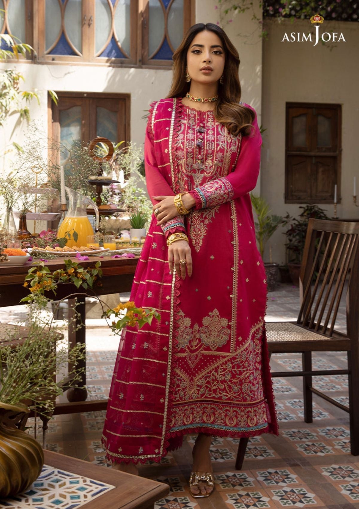 Lawn Collection - Asim Jofa - Zarq Barq - AJZB#4 - Official Asim Jofa - Agha Fabrics UK