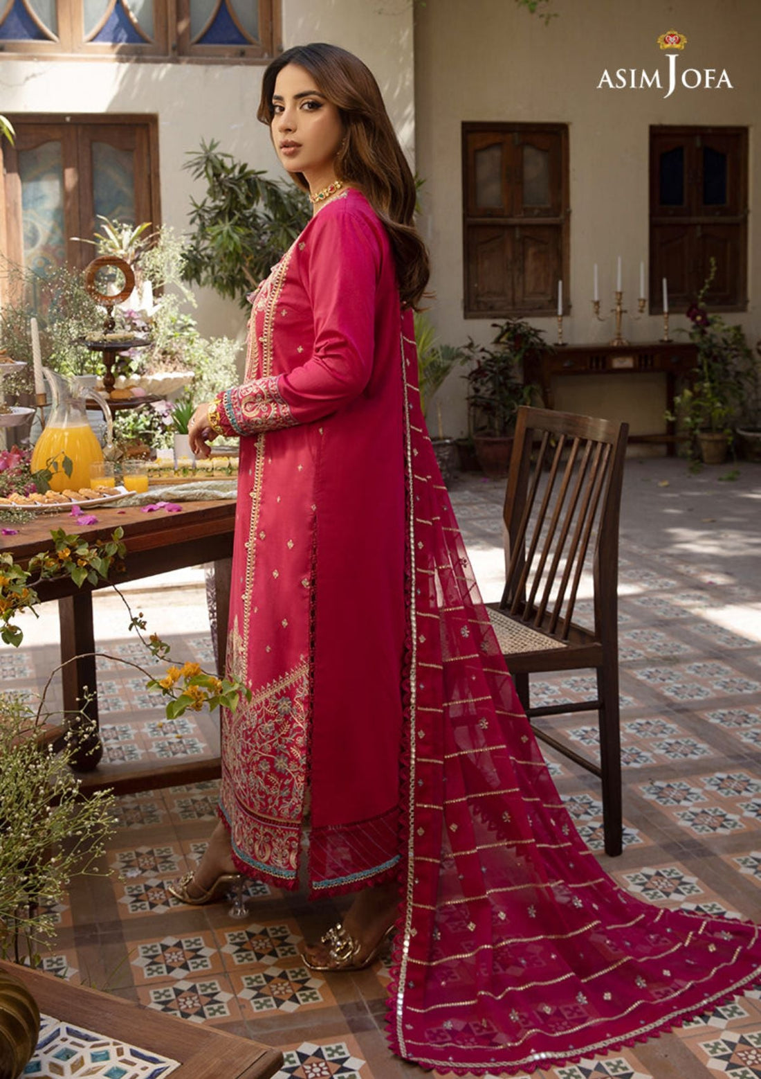 Lawn Collection - Asim Jofa - Zarq Barq - AJZB#4 - Official Asim Jofa - Agha Fabrics UK