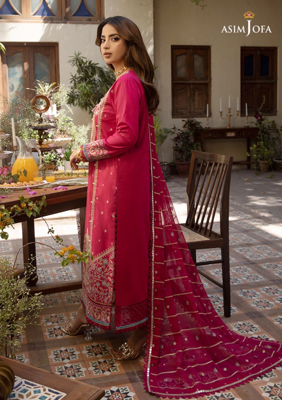 Lawn Collection - Asim Jofa - Zarq Barq - AJZB#4 - Official Asim Jofa - Agha Fabrics UK