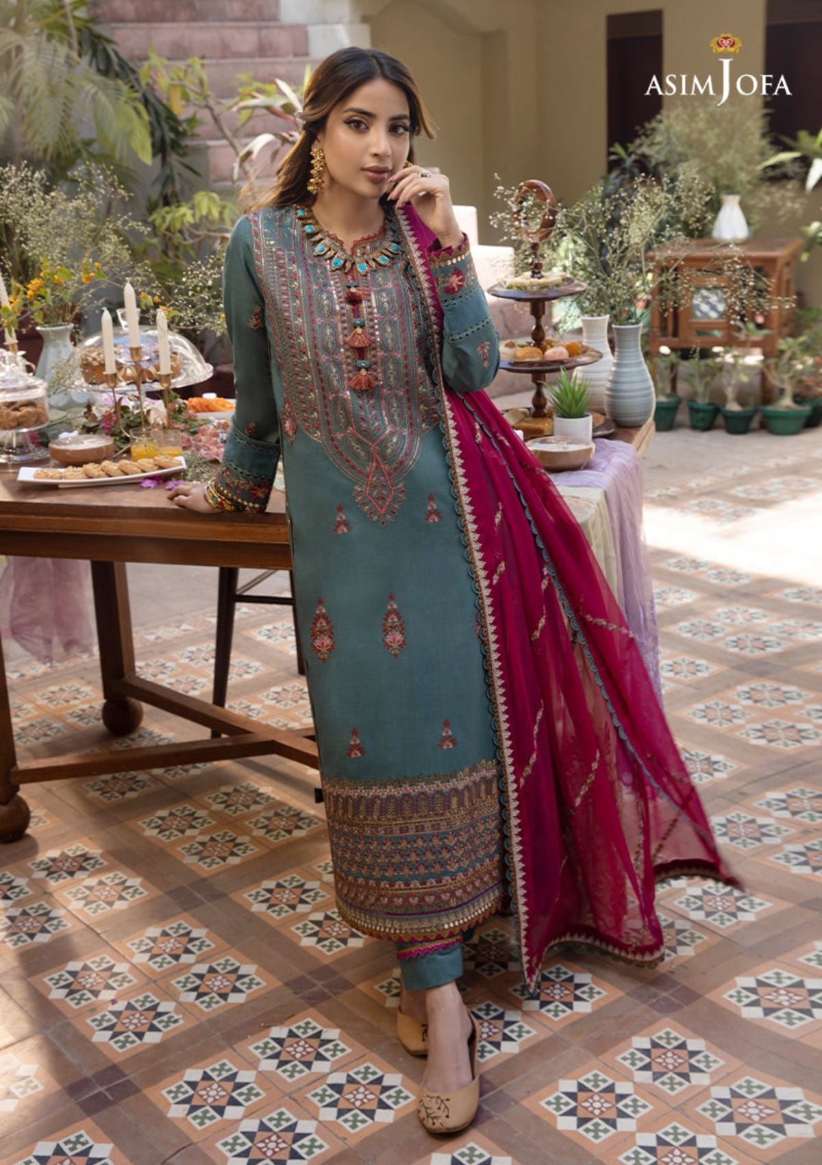 Lawn Collection - Asim Jofa - Zarq Barq - AJZB#6 - Official Asim Jofa - Agha Fabrics UK