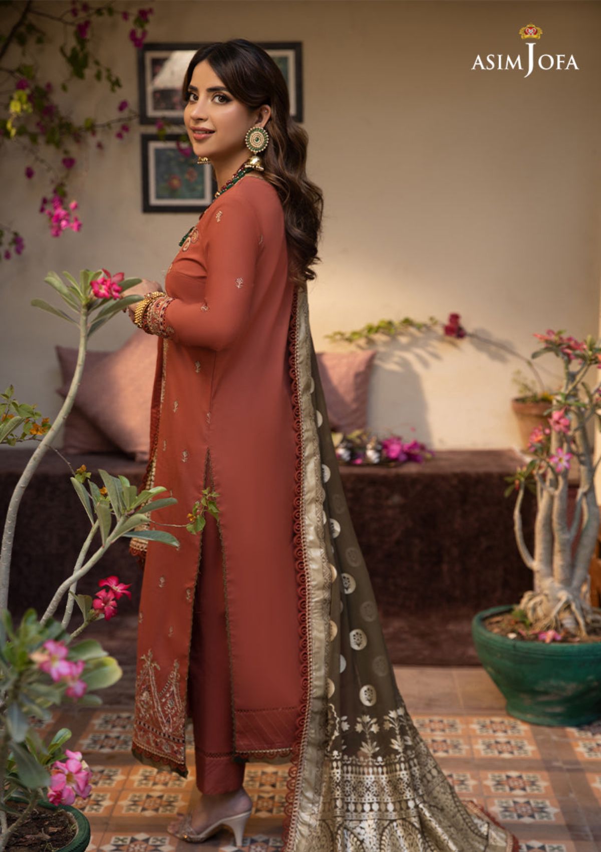 Lawn Collection - Asim Jofa - Zarq Barq - AJZB#14 - Official Asim Jofa - Agha Fabrics UK