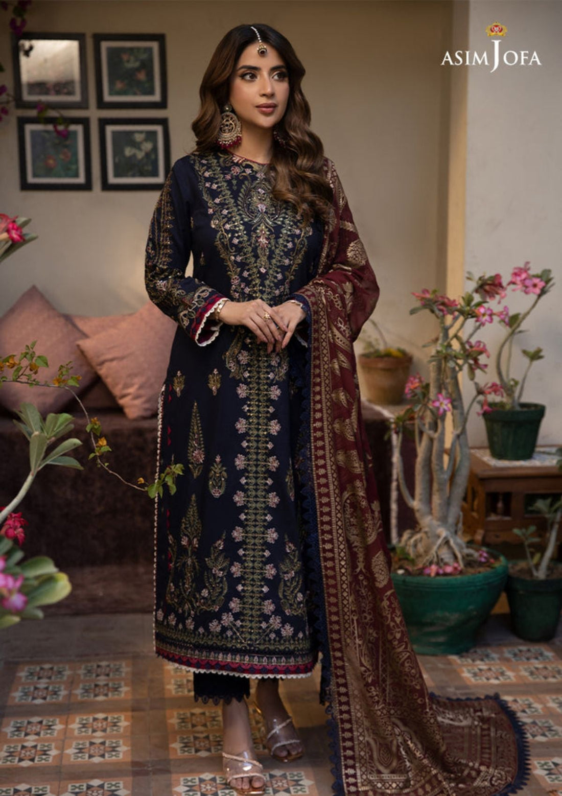 Lawn Collection - Asim Jofa - Zarq Barq - AJZB#22 - Official Asim Jofa - Agha Fabrics UK