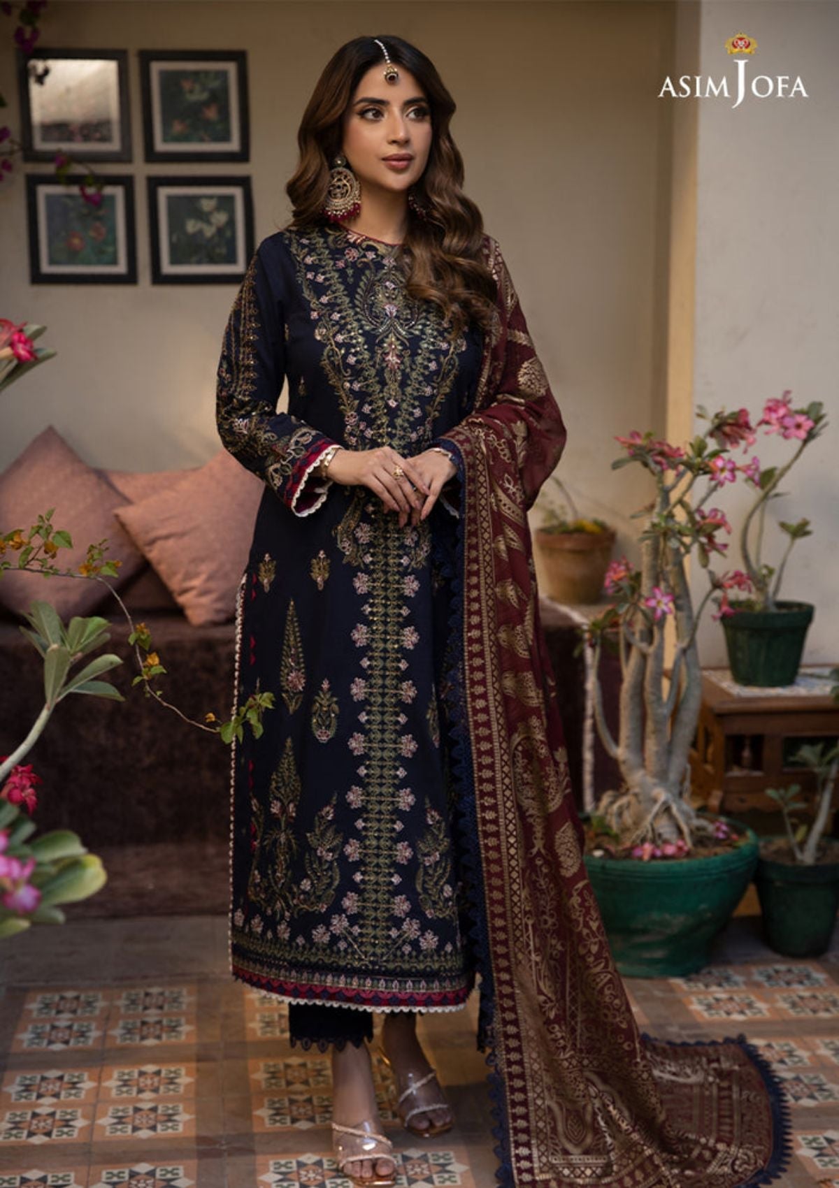 Lawn Collection - Asim Jofa - Zarq Barq - AJZB#22 - Official Asim Jofa - Agha Fabrics UK