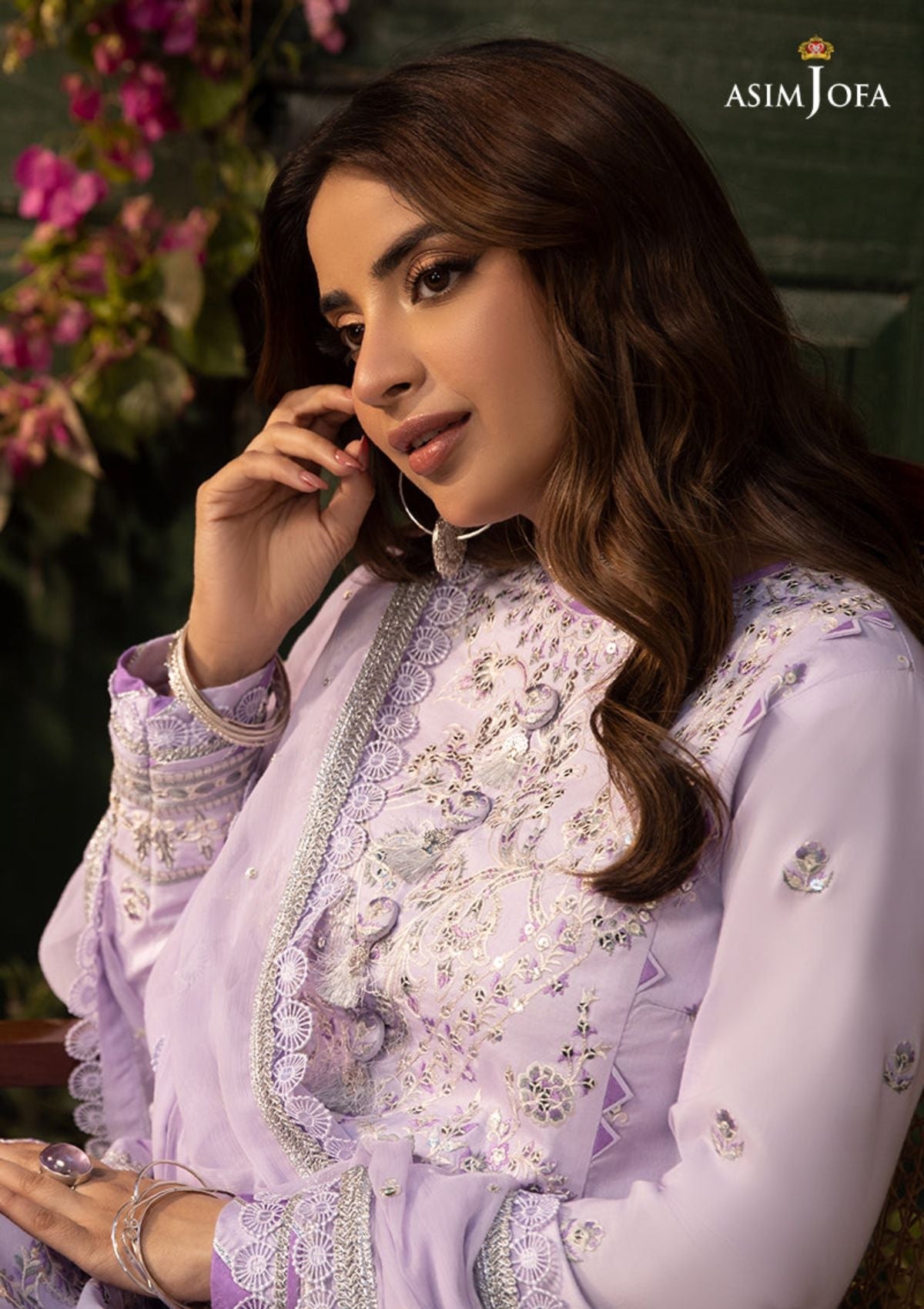 Lawn Collection - Asim Jofa - Zarq Barq - AJZB#8 - Official Asim Jofa - Agha Fabrics UK