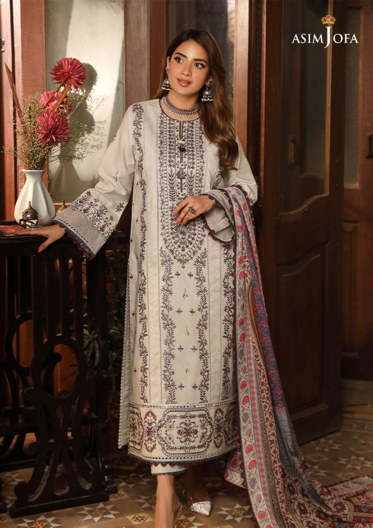 Lawn Collection - Asim Jofa - Zarq Barq - AJZB#10 - Official Asim Jofa - Agha Fabrics UK