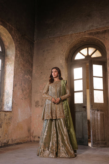 Wahaj M Khan | Banno Formals | Mint Lama Bano Outfit