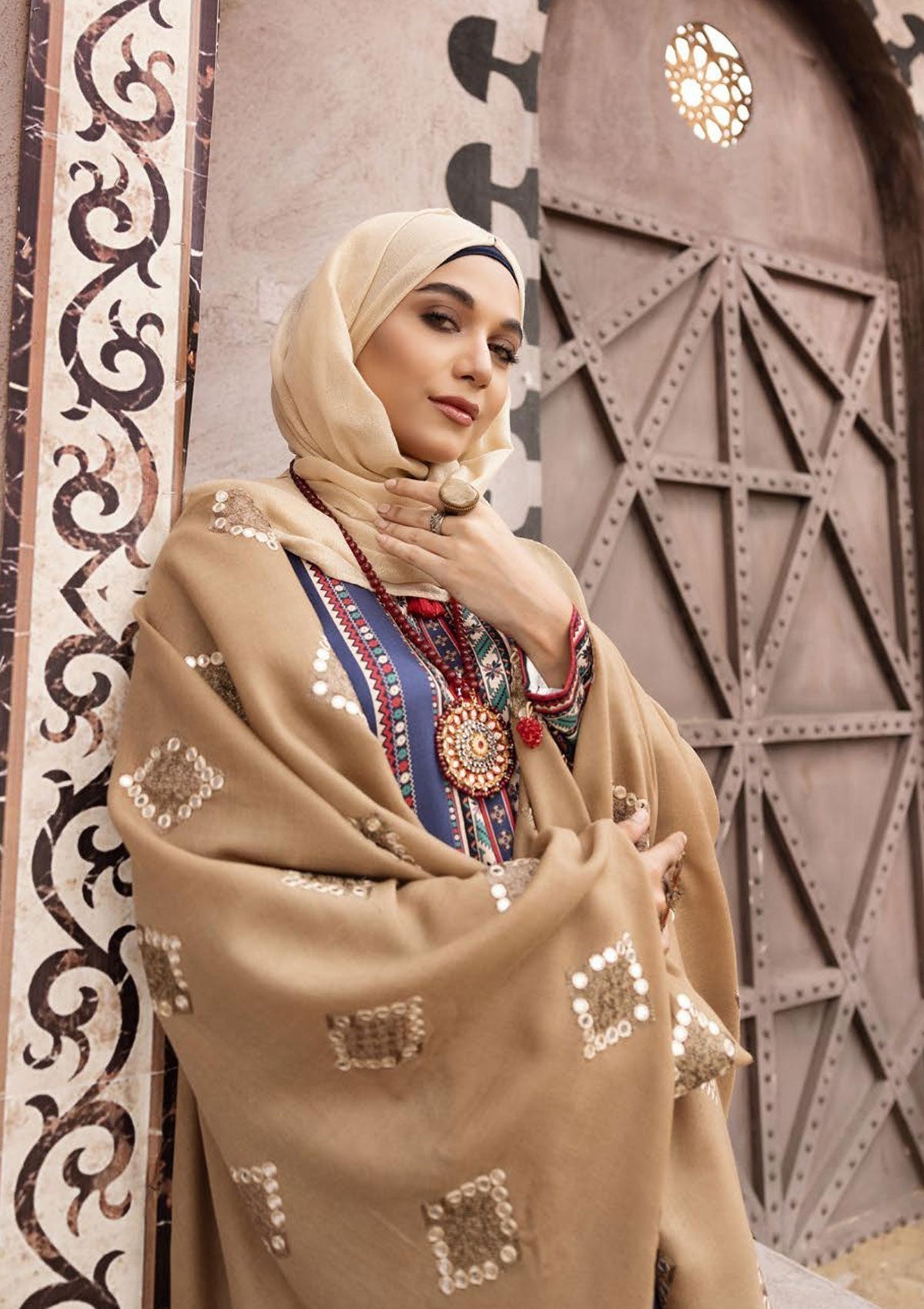 Winter Collectiion - Dua - Gul-e-Zarki - Indigo - IWD#03