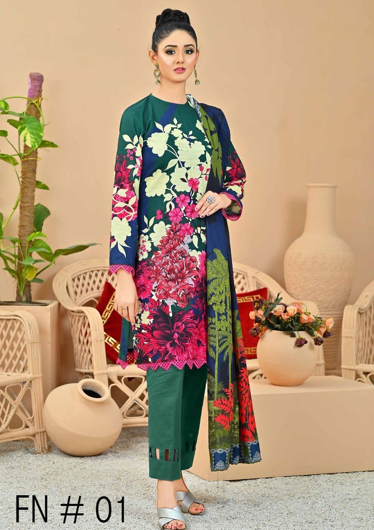 Winter Collection - Fiza Noor - Zarminay - Khaddar - FN#01