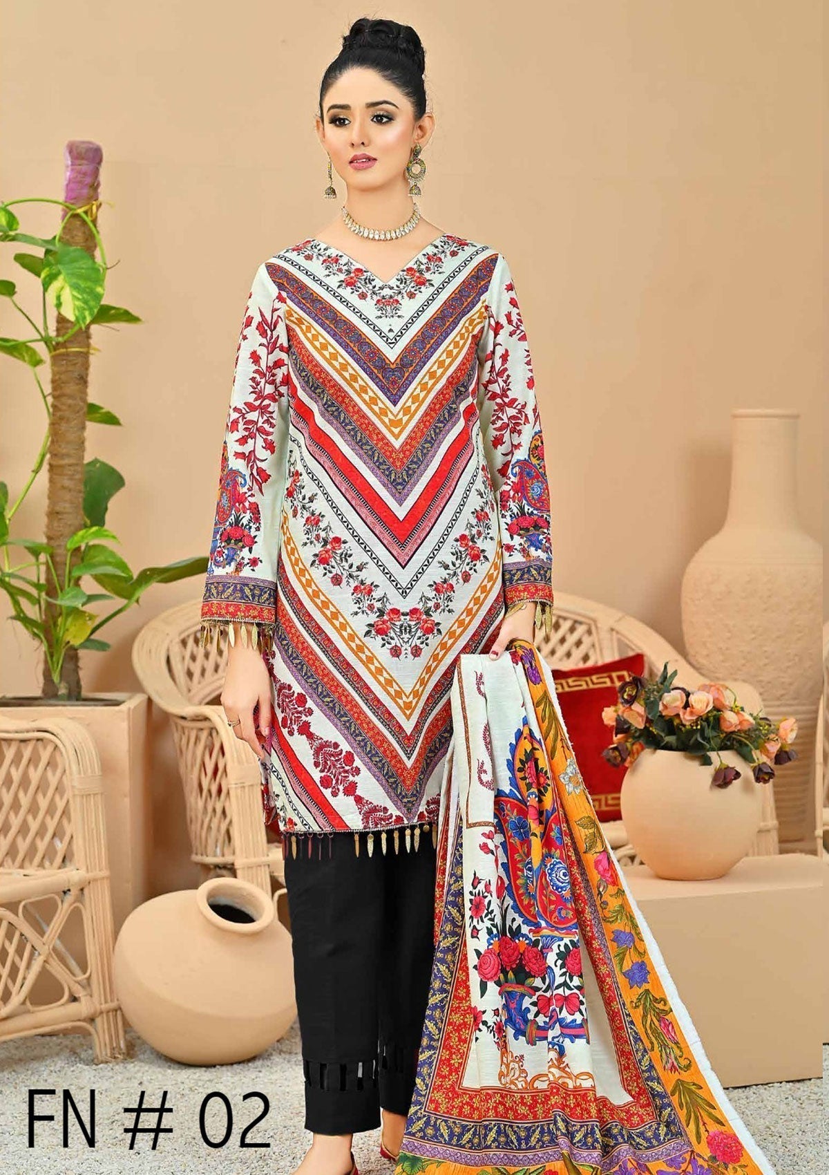 Winter Collection - Fiza Noor - Zarminay - Khaddar - FN#02