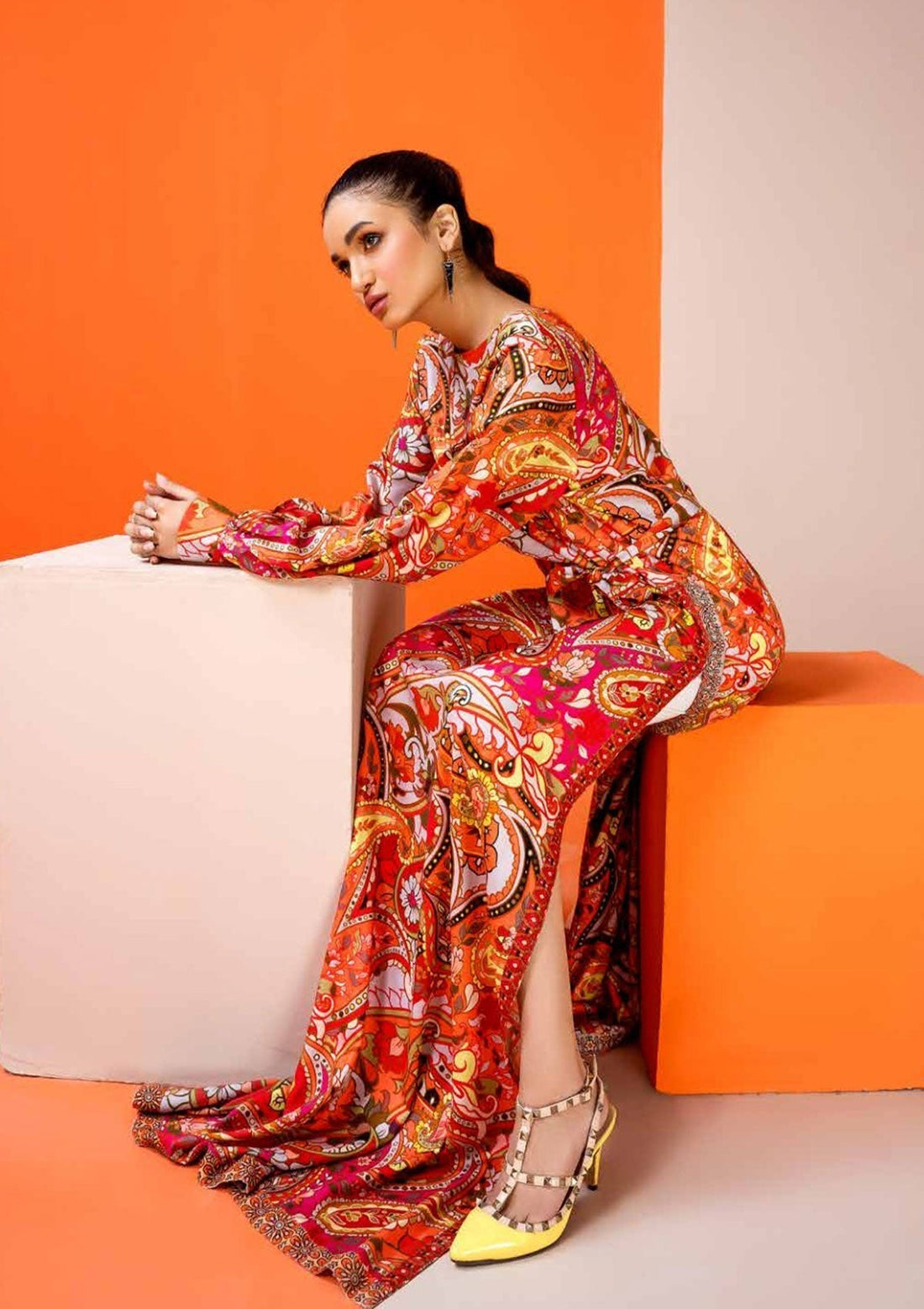 Winter Collection - Jahanara - Coral - CJ11#12 PY