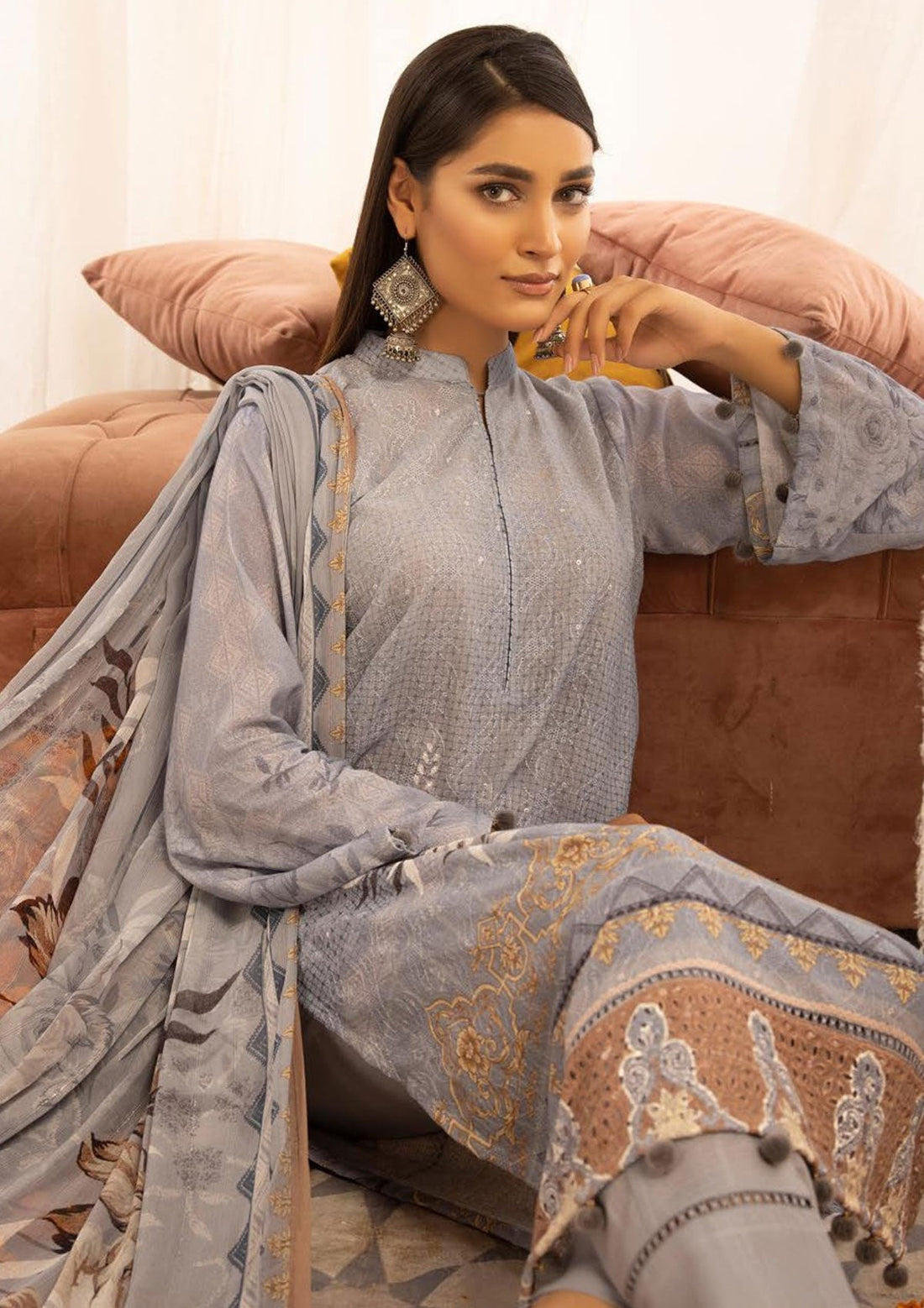 Winter Collection - Mahee's - Chikankari - Karandi - D#1
