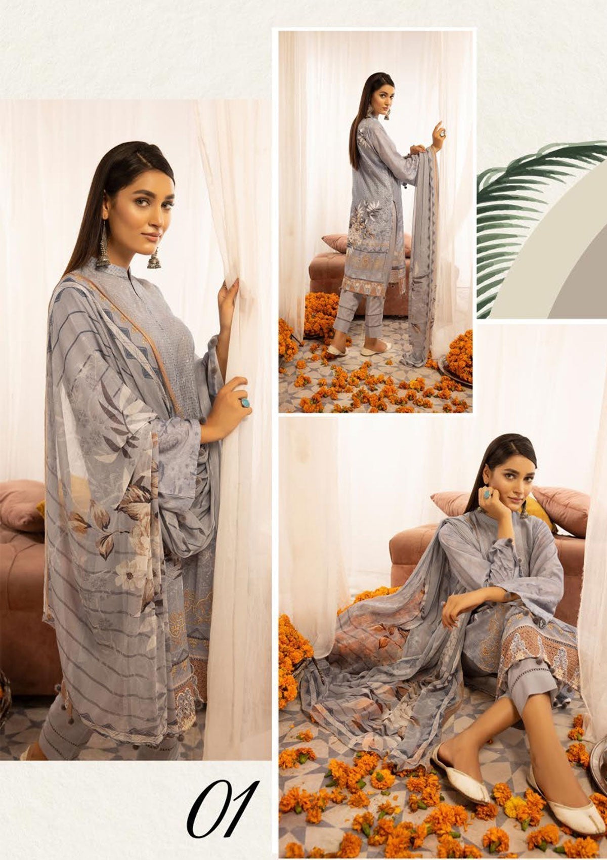 Winter Collection - Mahee's - Chikankari - Karandi - D#1