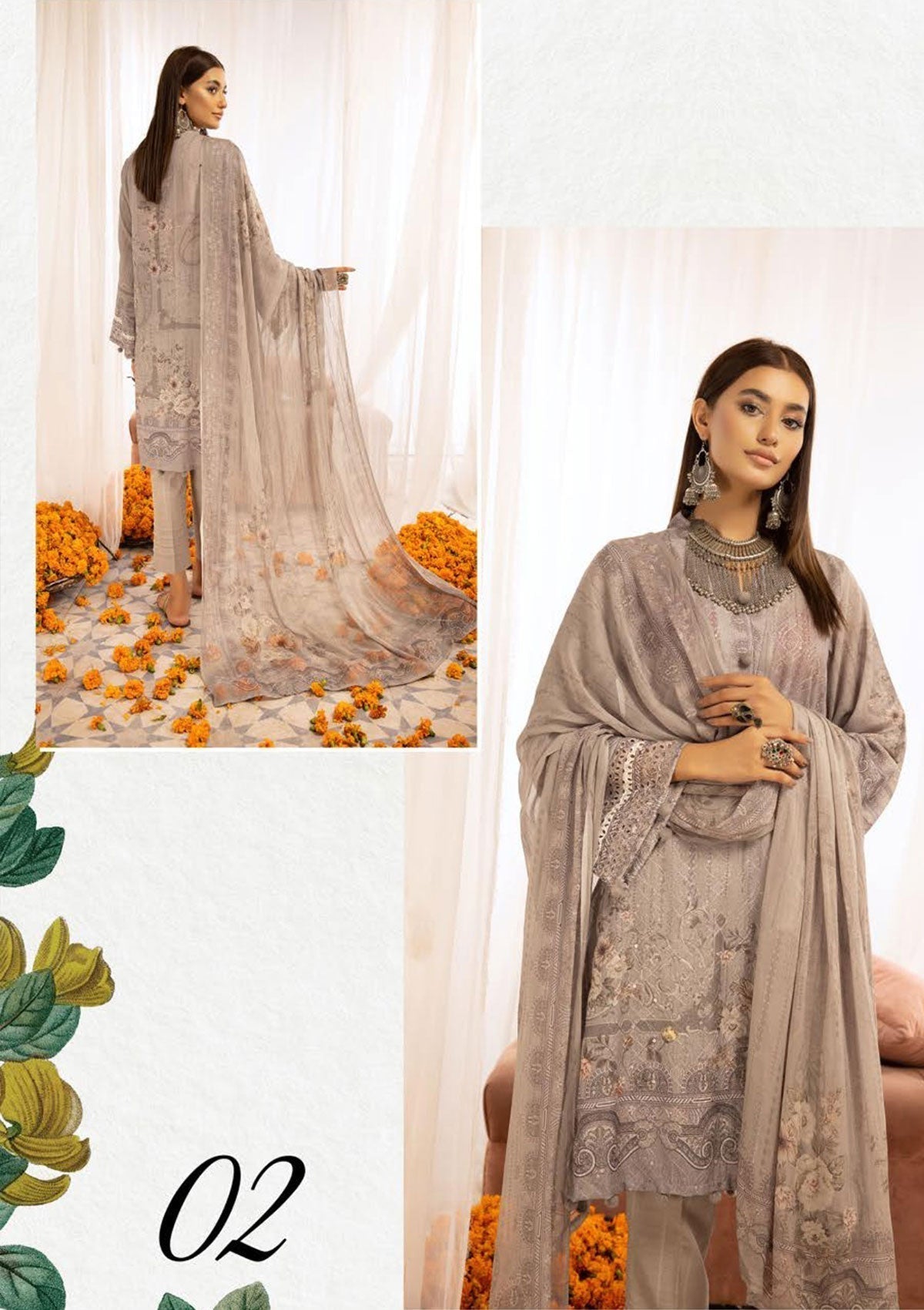 Winter Collection - Mahee's - Chikankari - Karandi - D#2
