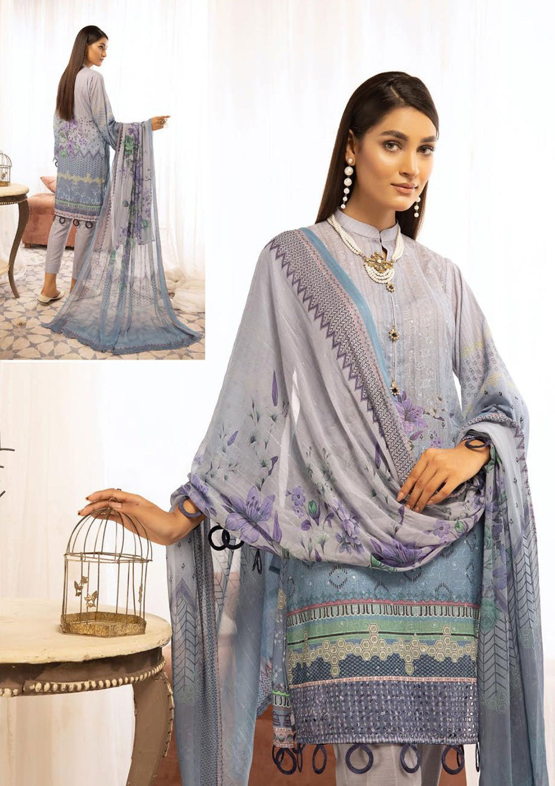 Winter Collection - Mahee's - Chikankari - Karandi - D#4