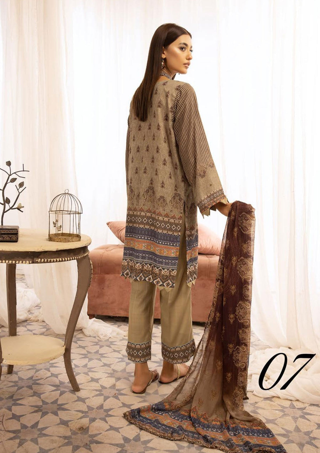 Winter Collection - Mahee's - Chikankari - Karandi - D#7