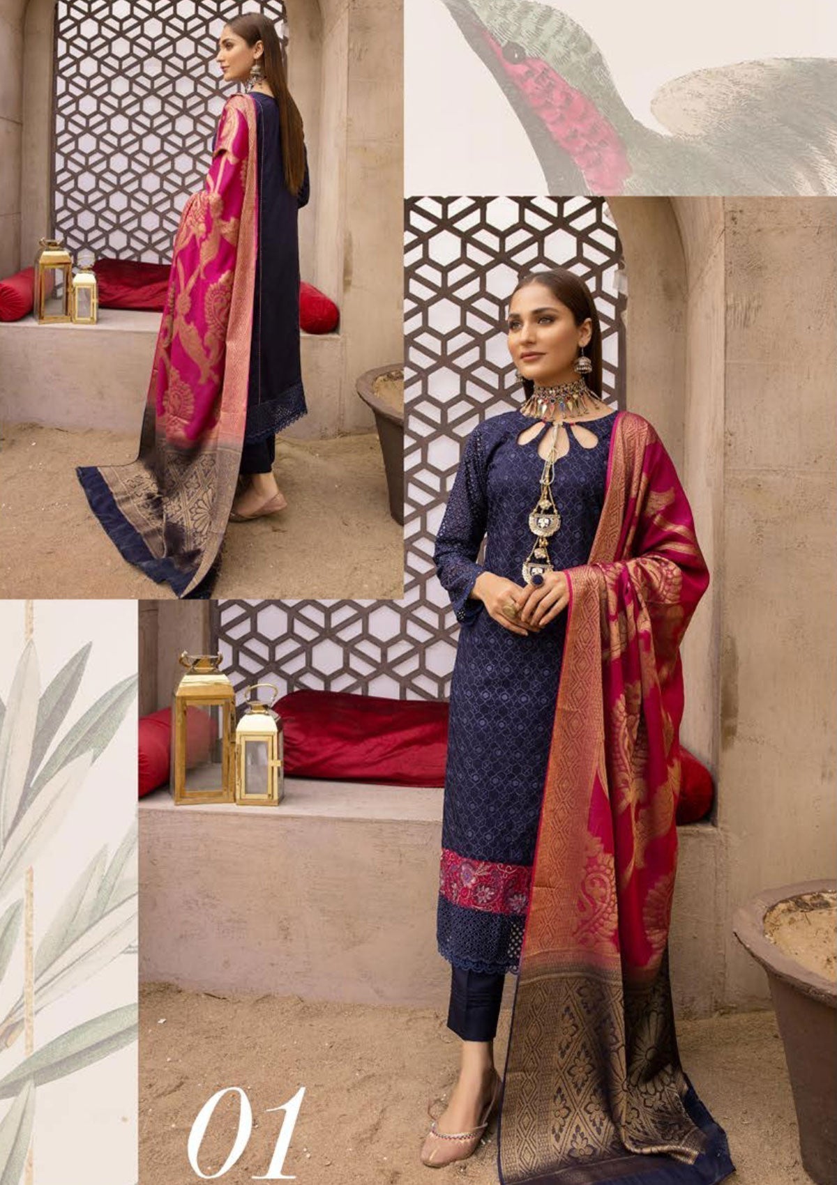 Winter Collection - Mahee's - Riaz Arts - Chikankari - MEC#01