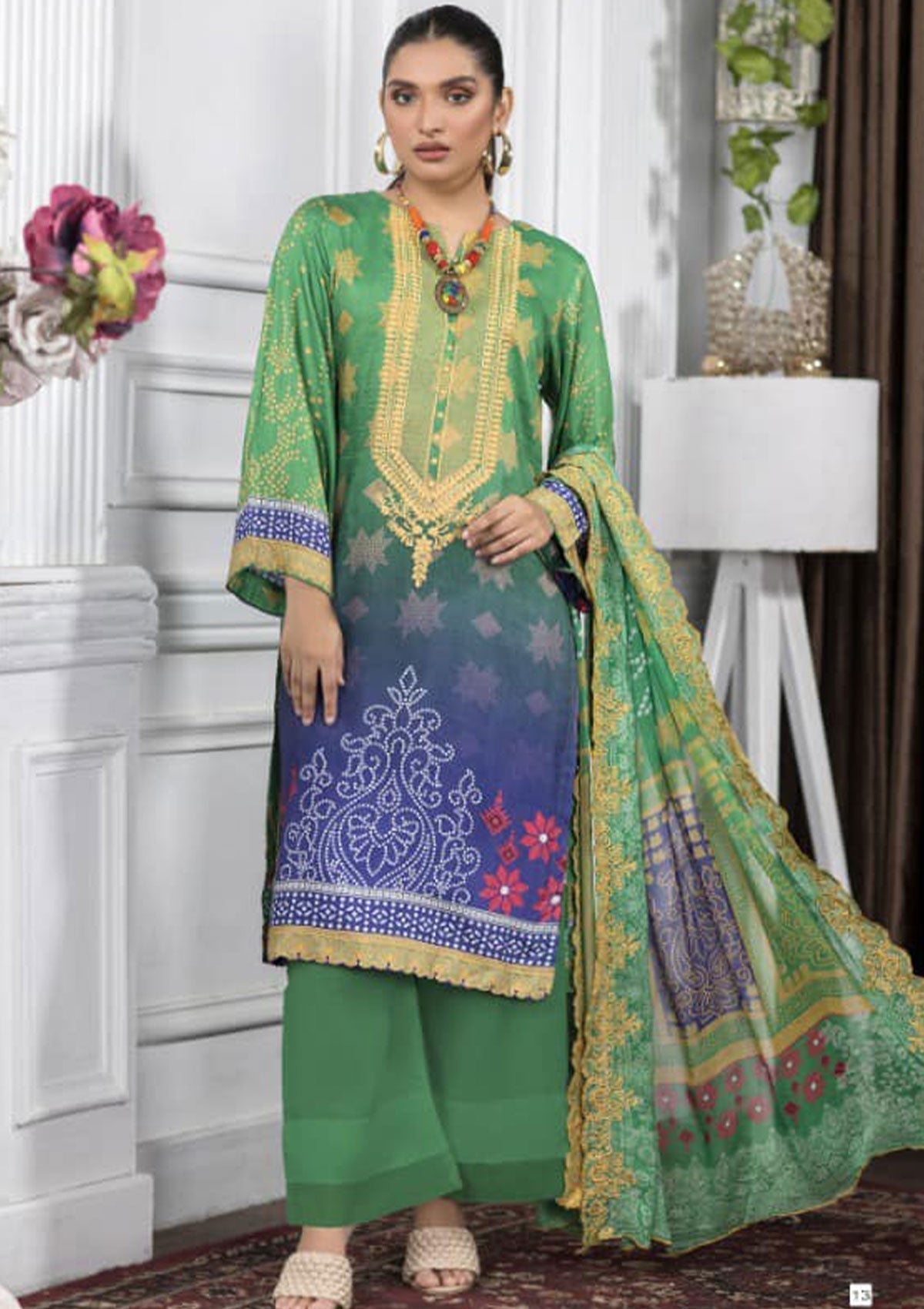 Winter Collection - Manizay - Premium D/P - Chunri - D#03