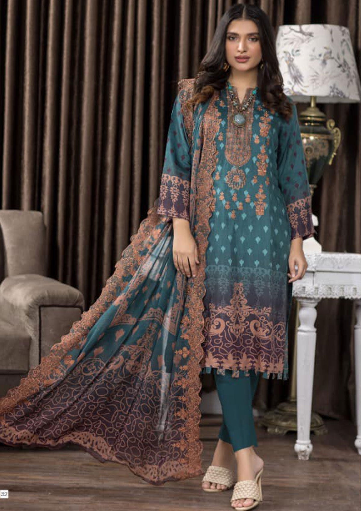Winter Collection - Manizay - Premium D/P - Chunri - D#08