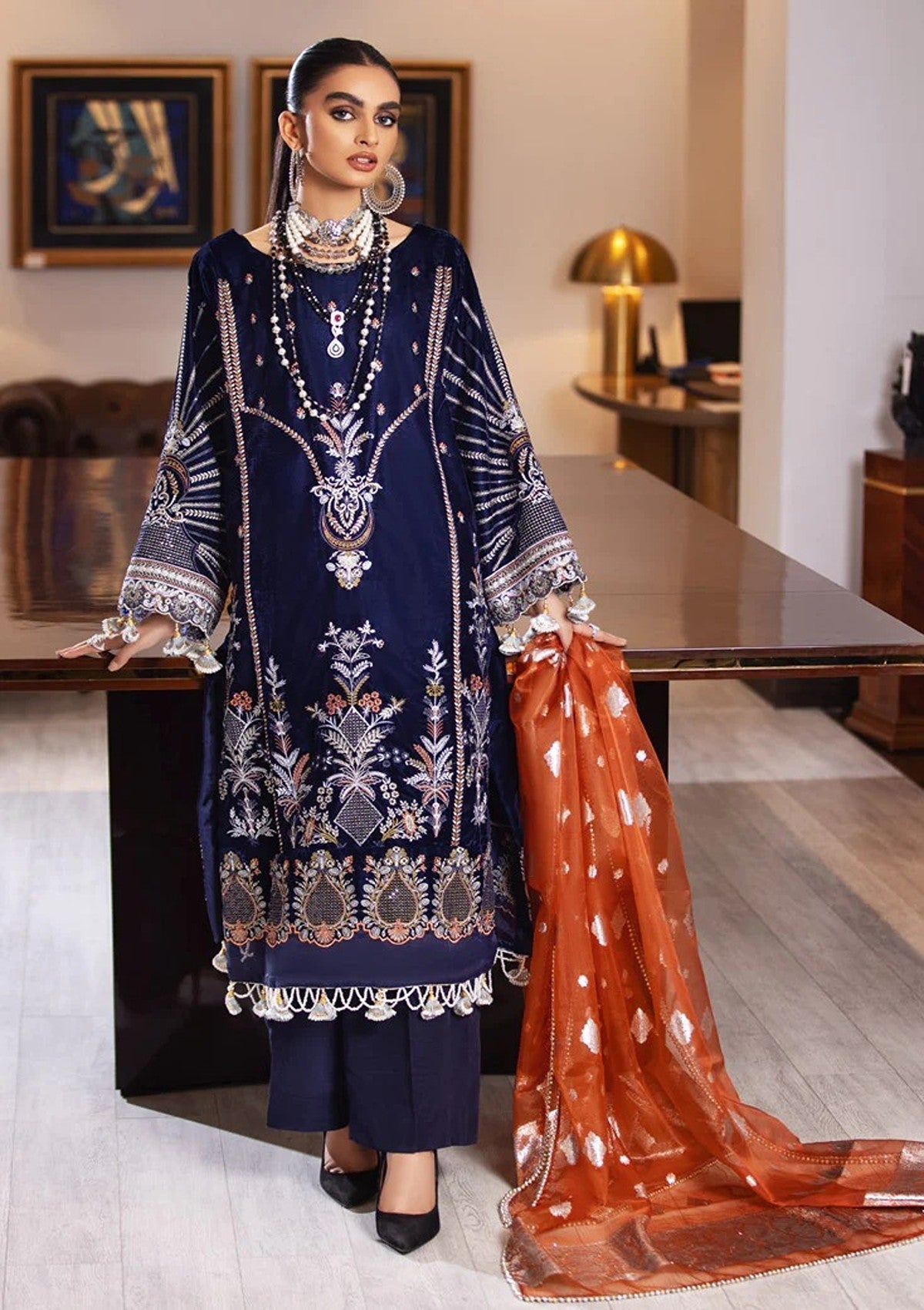 Winter Collection - Marjjan - Memsaab - Velvet - WV#1
