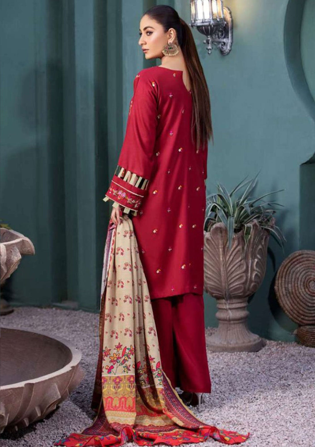 Winter Collection - Noor Jahan - Crimson - D#13