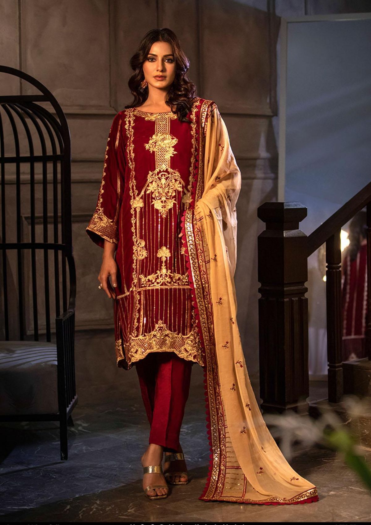 Winter Collection - Noorma Kaamal - Heer - Velvet - NKV#01