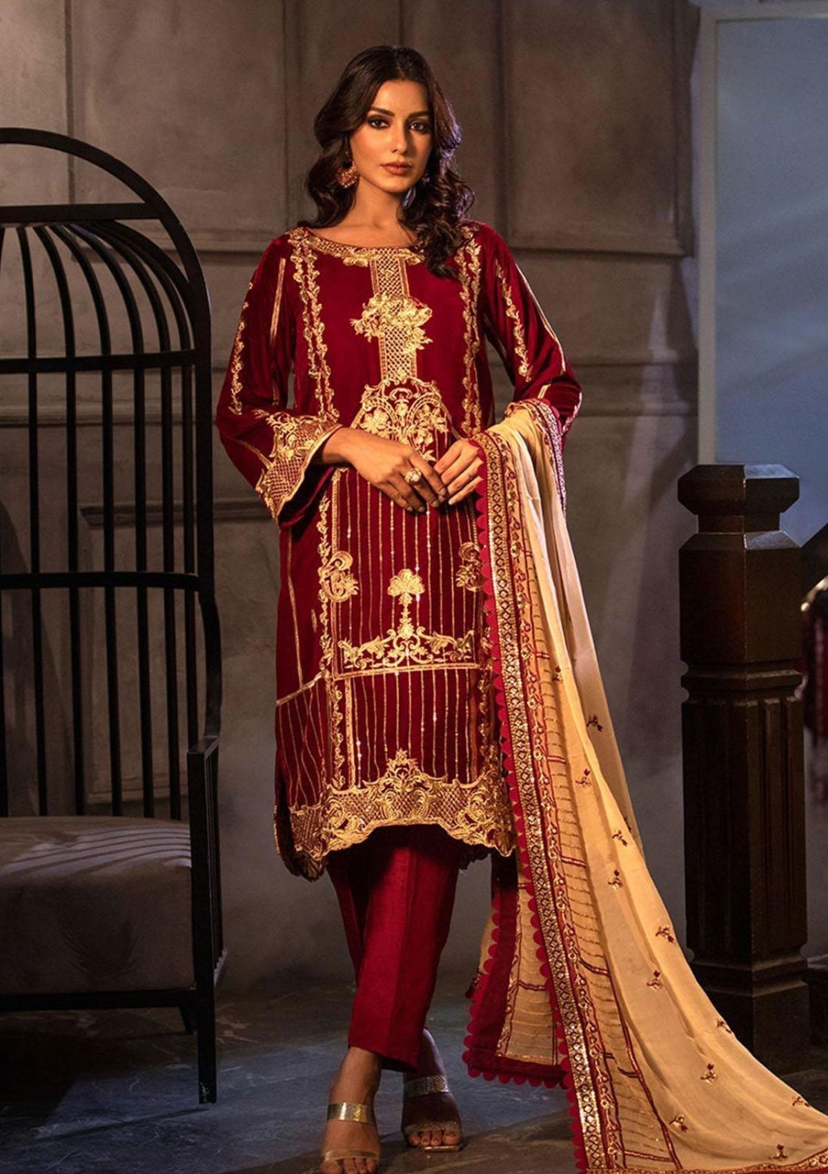 Winter Collection - Noorma Kaamal - Heer - Velvet - NKV#01