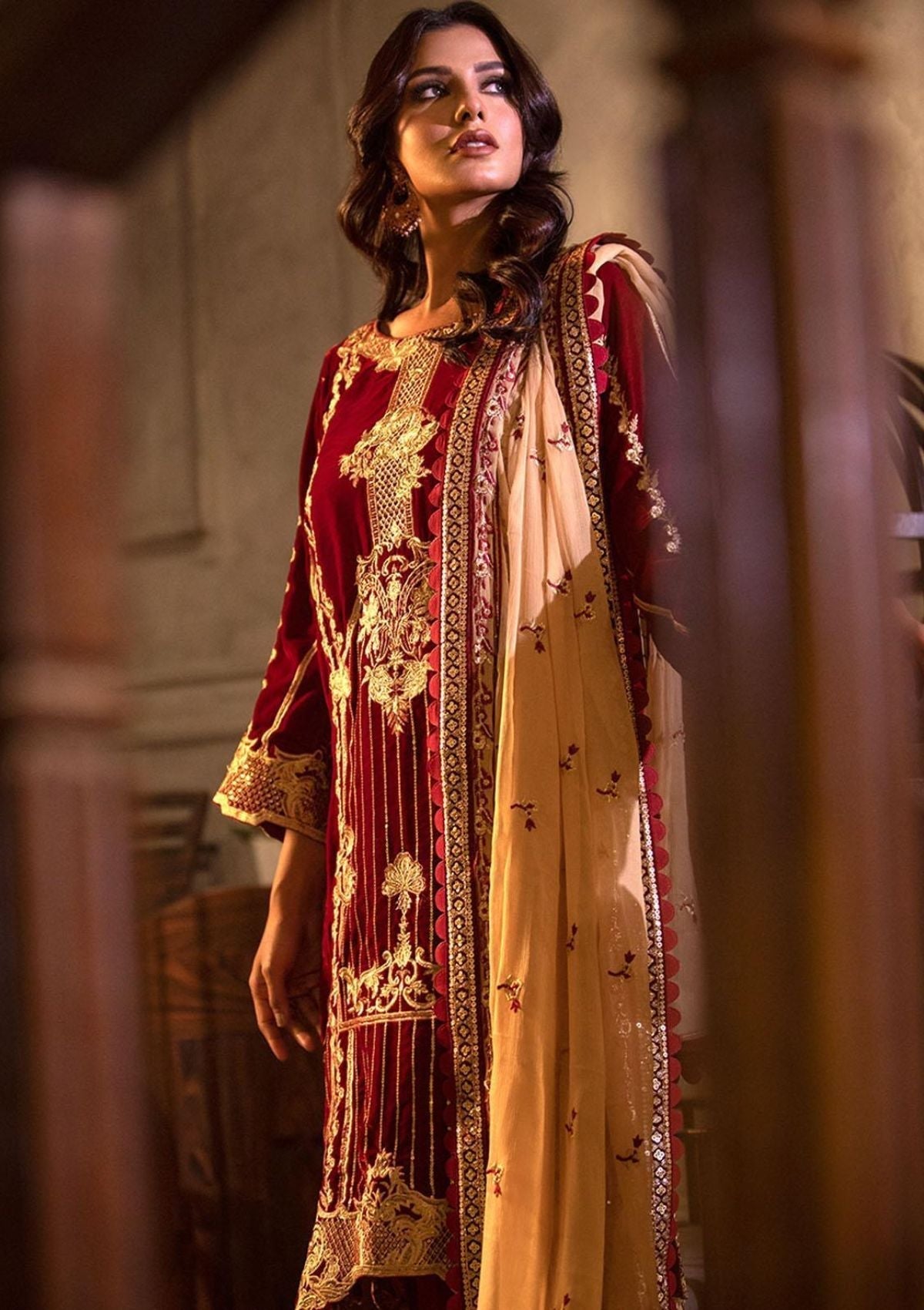 Winter Collection - Noorma Kaamal - Heer - Velvet - NKV#01