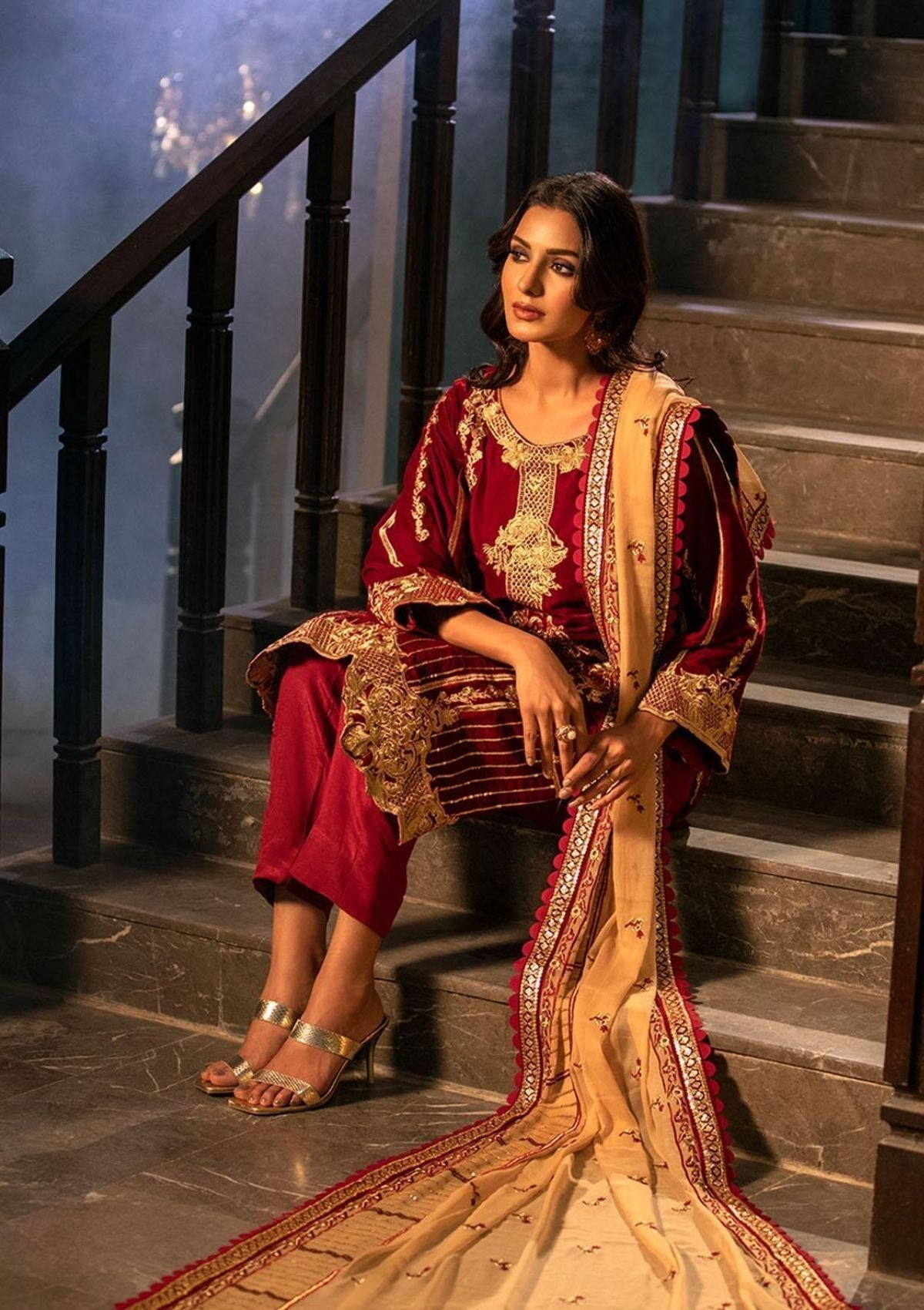 Winter Collection - Noorma Kaamal - Heer - Velvet - NKV#01