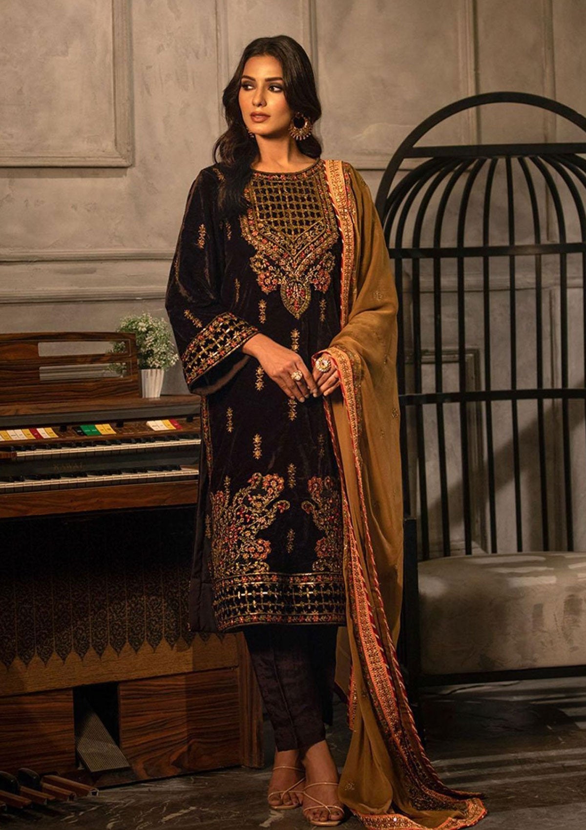Winter Collection - Noorma Kaamal - Heer - Velvet - NKV#03