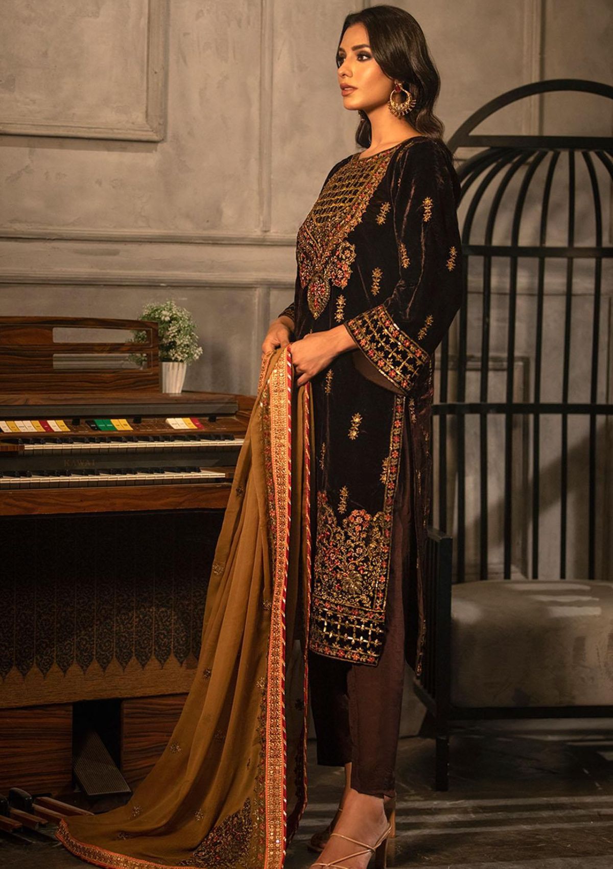 Winter Collection - Noorma Kaamal - Heer - Velvet - NKV#03