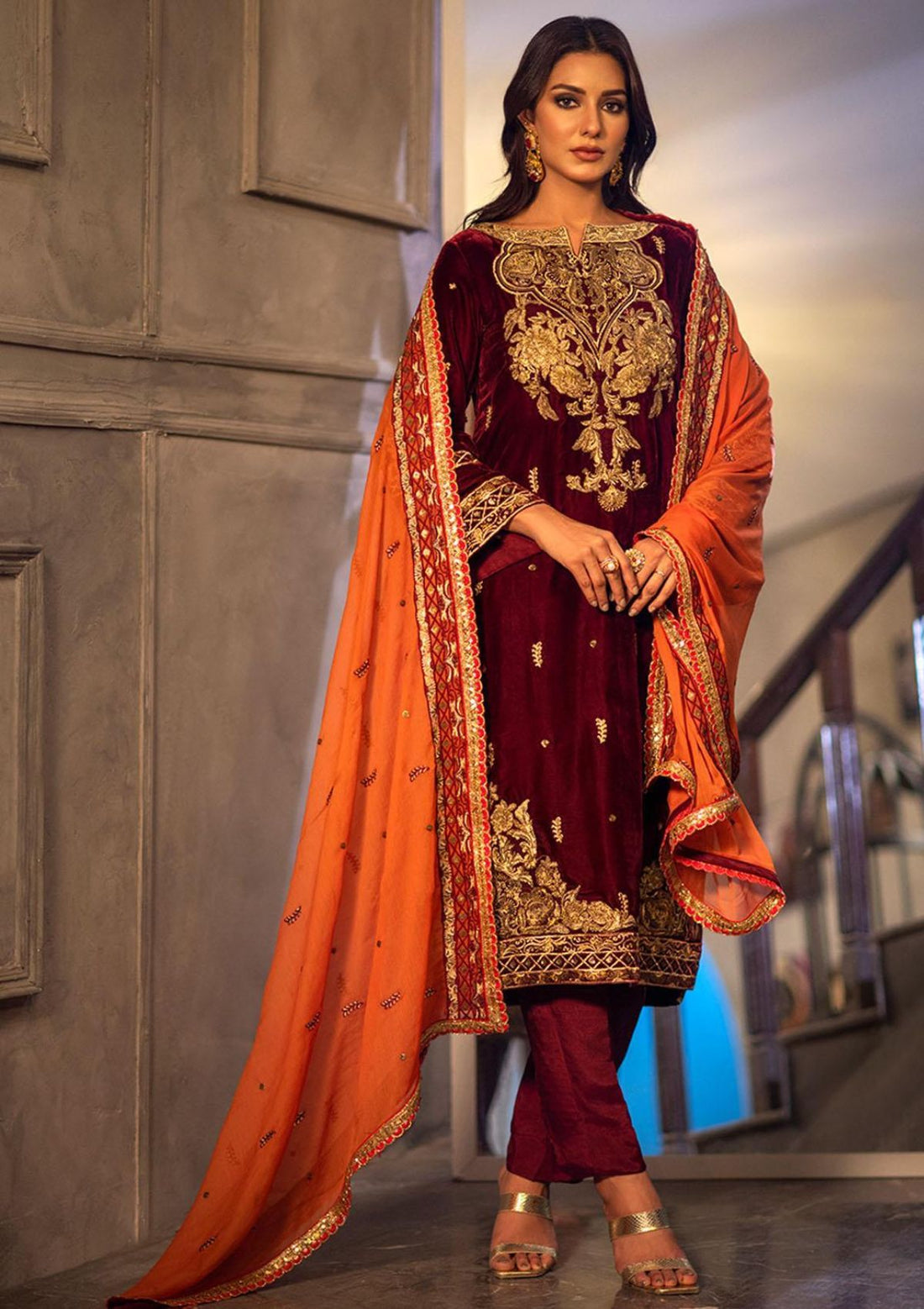 Winter Collection - Noorma Kaamal - Heer - Velvet - NKV#05