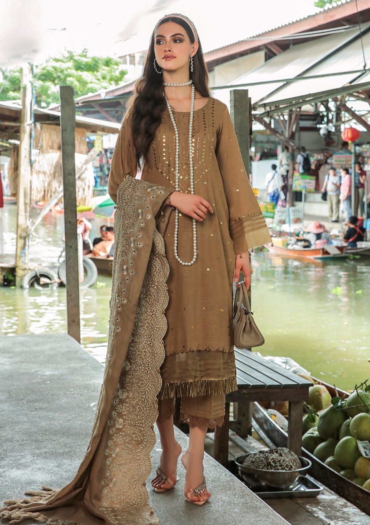 Winter Collection - Nureh - Bazaar - Chikankari - NW#78