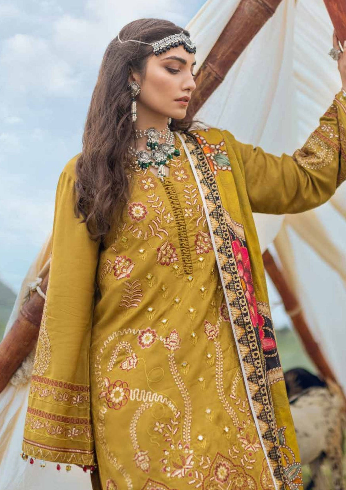 Winter Collection - Nureh - Maya - Heerni - Linen - NW#58 - Official Nureh - Agha Fabrics UK