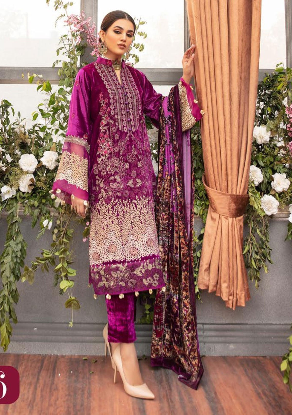 Winter Collection - Shaista - Kotrai Velvet - D#876