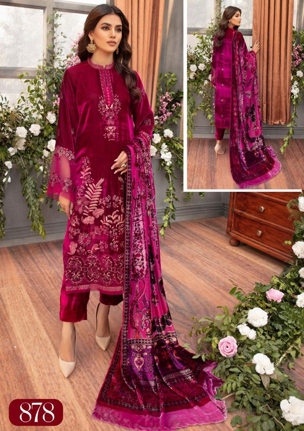 Winter Collection - Shaista - Kotrai Velvet - D#878