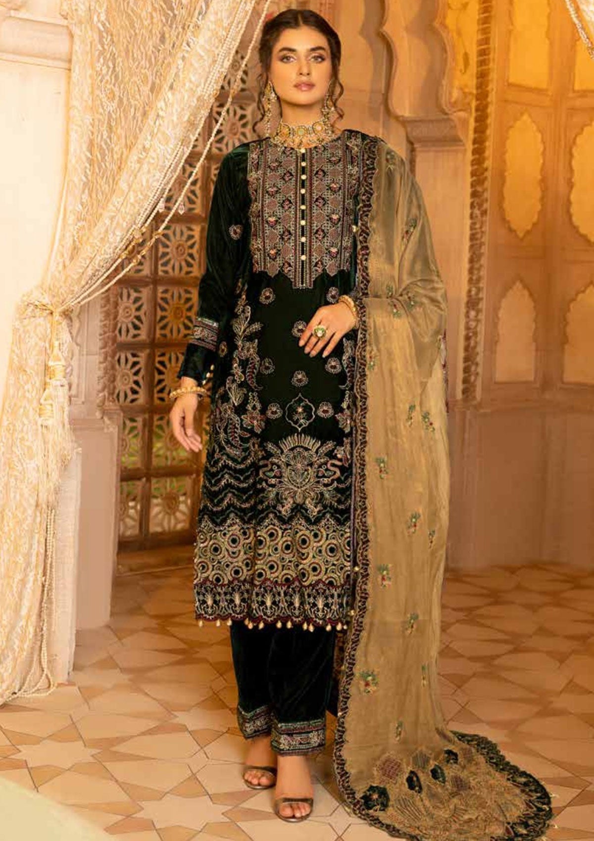 Winter Collection - Shaista - Velvet - Emb - SVEC#400