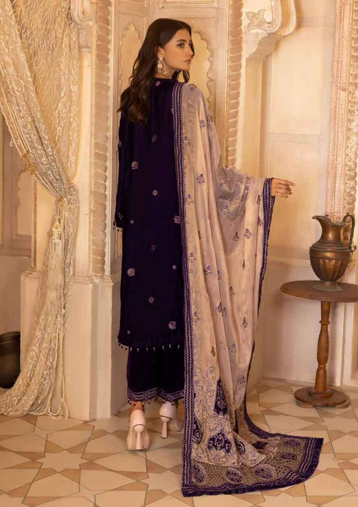 Winter Collection - Shaista - Velvet - Emb - SVEC#401