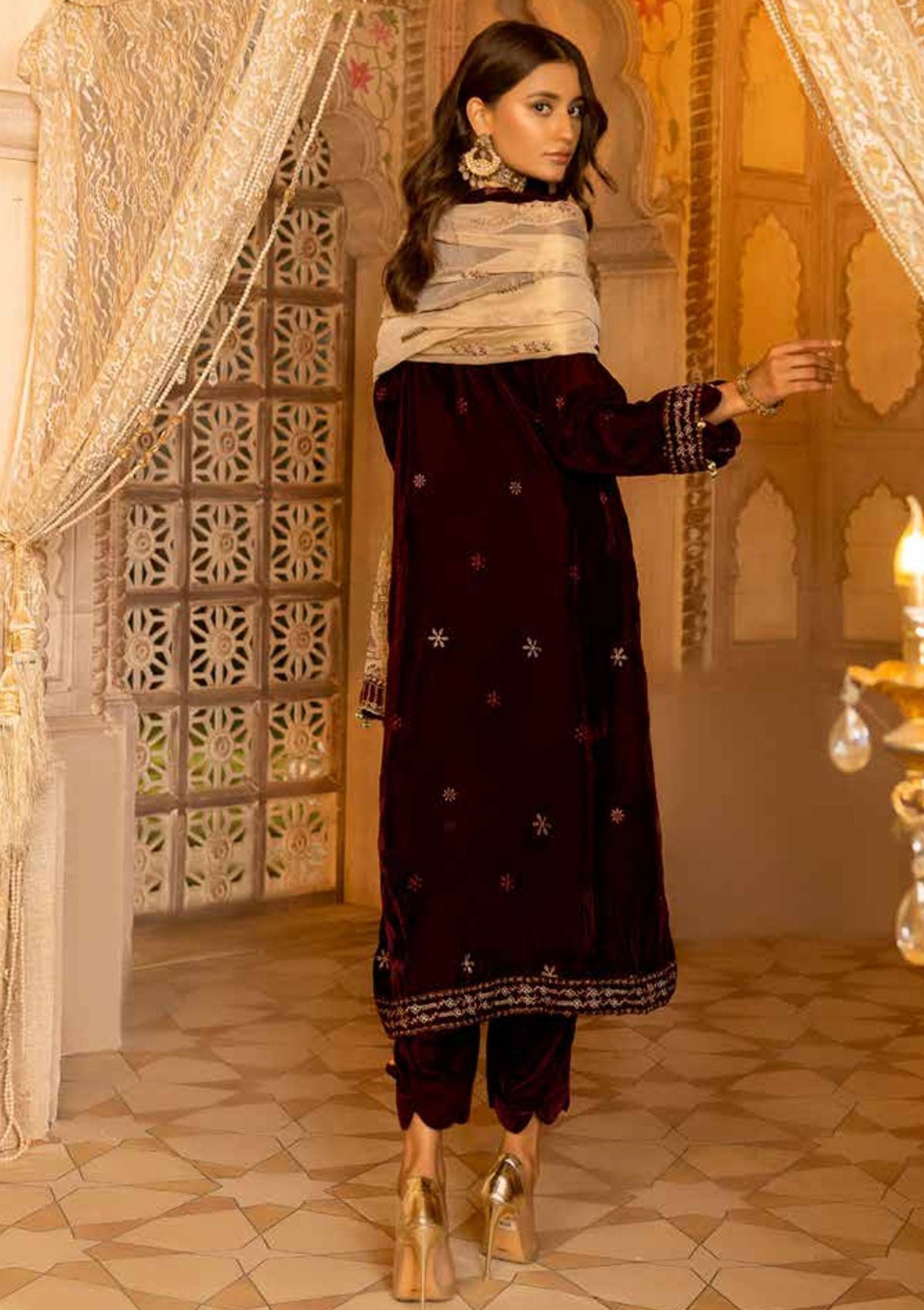 Winter Collection - Shaista - Velvet - Emb - SVEC#405