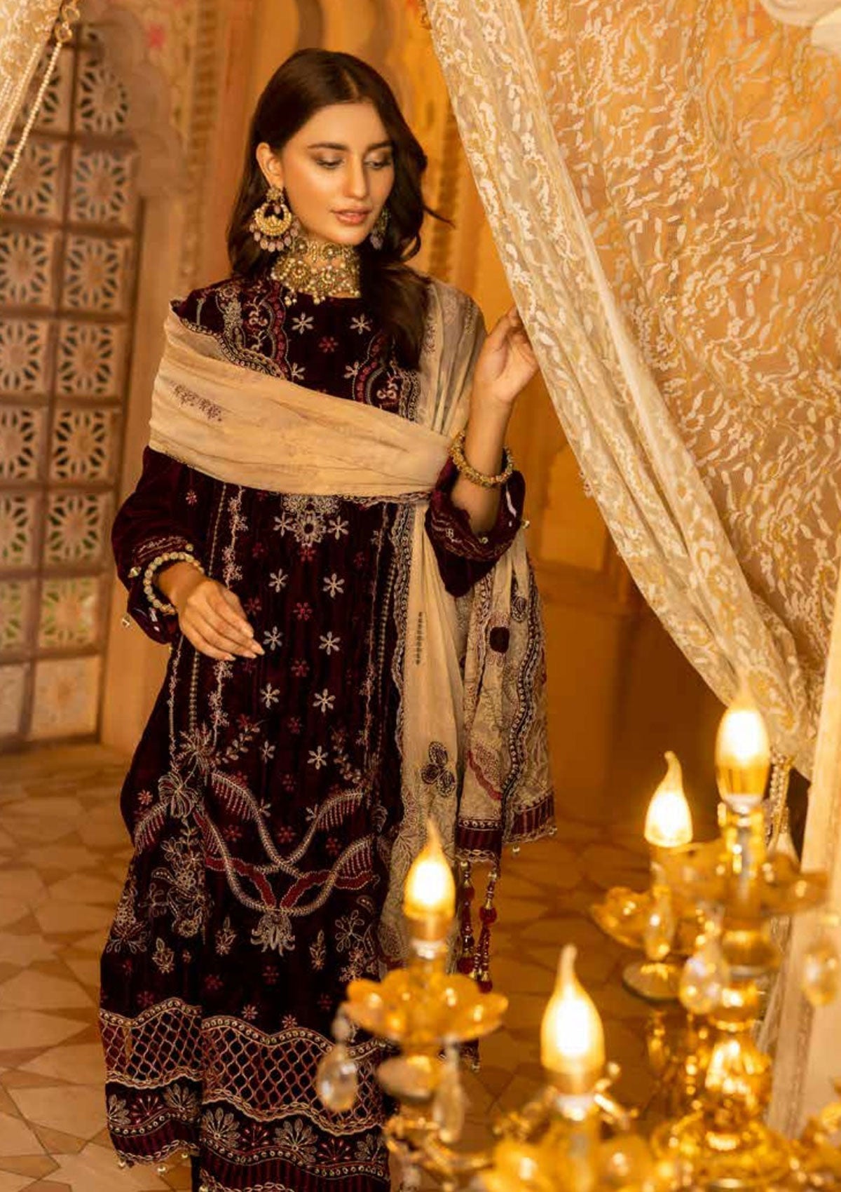 Winter Collection - Shaista - Velvet - Emb - SVEC#405