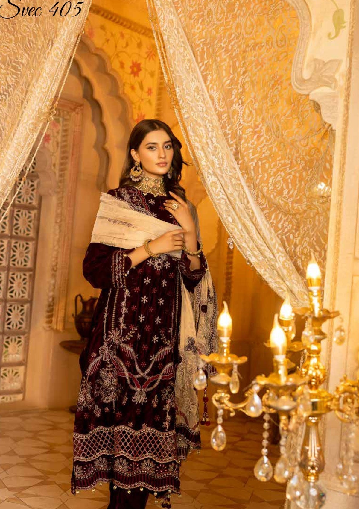 Winter Collection - Shaista - Velvet - Emb - SVEC#405