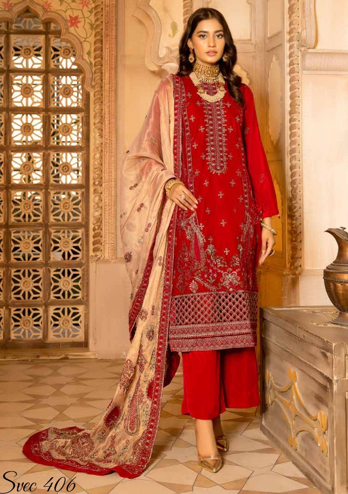 Winter Collection - Shaista - Velvet - Emb - SVEC#406